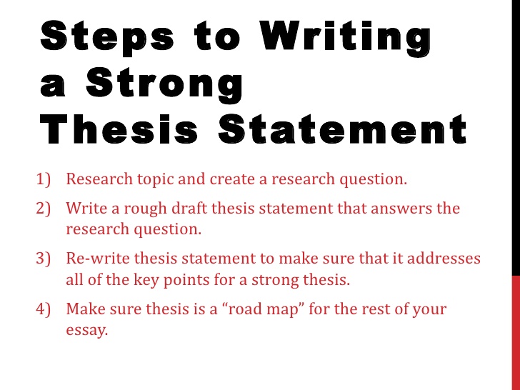 Good thesis statement helps guide the rest of your paper